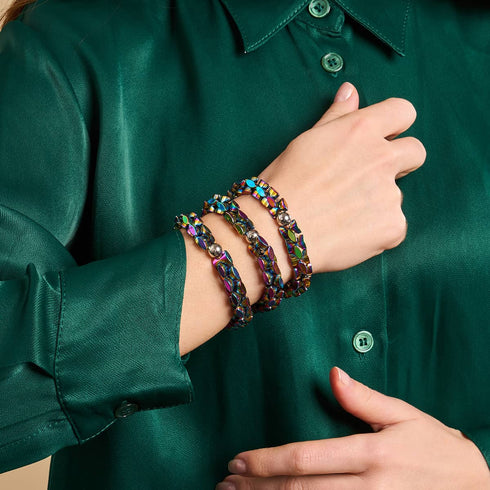Arc-en-ciel de minuit | Liens Monroe | Bracelet sablier
